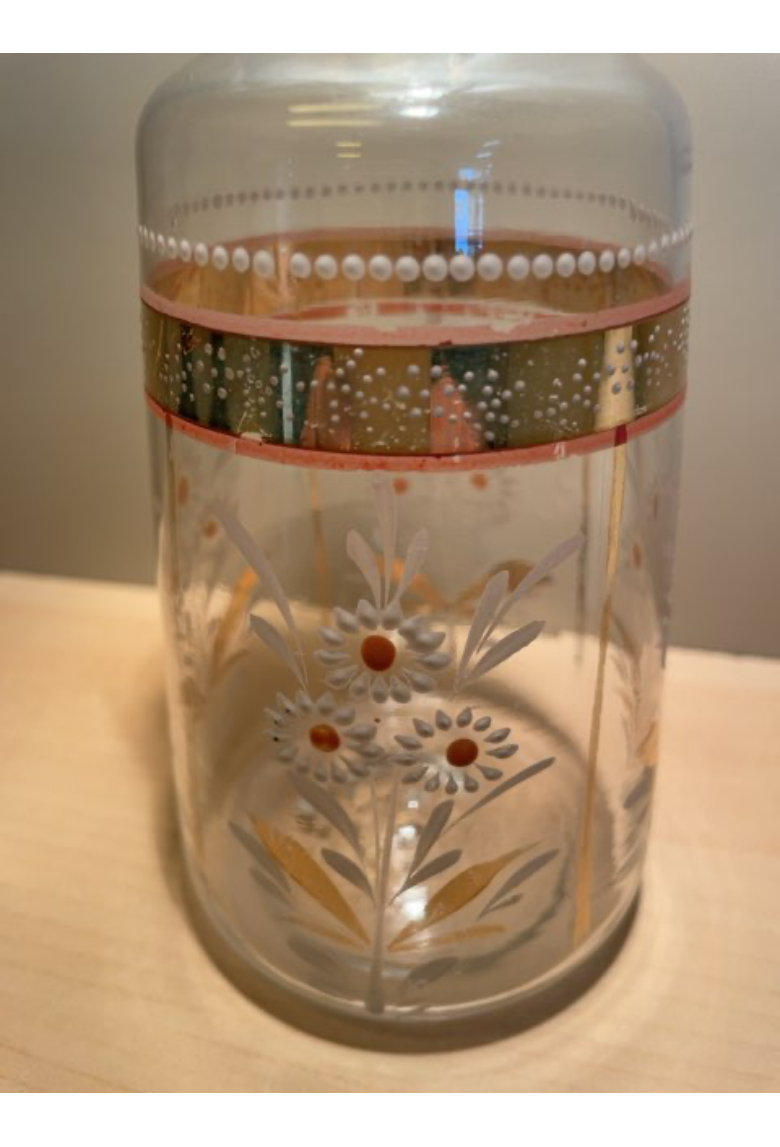 Karaffel i klart glas